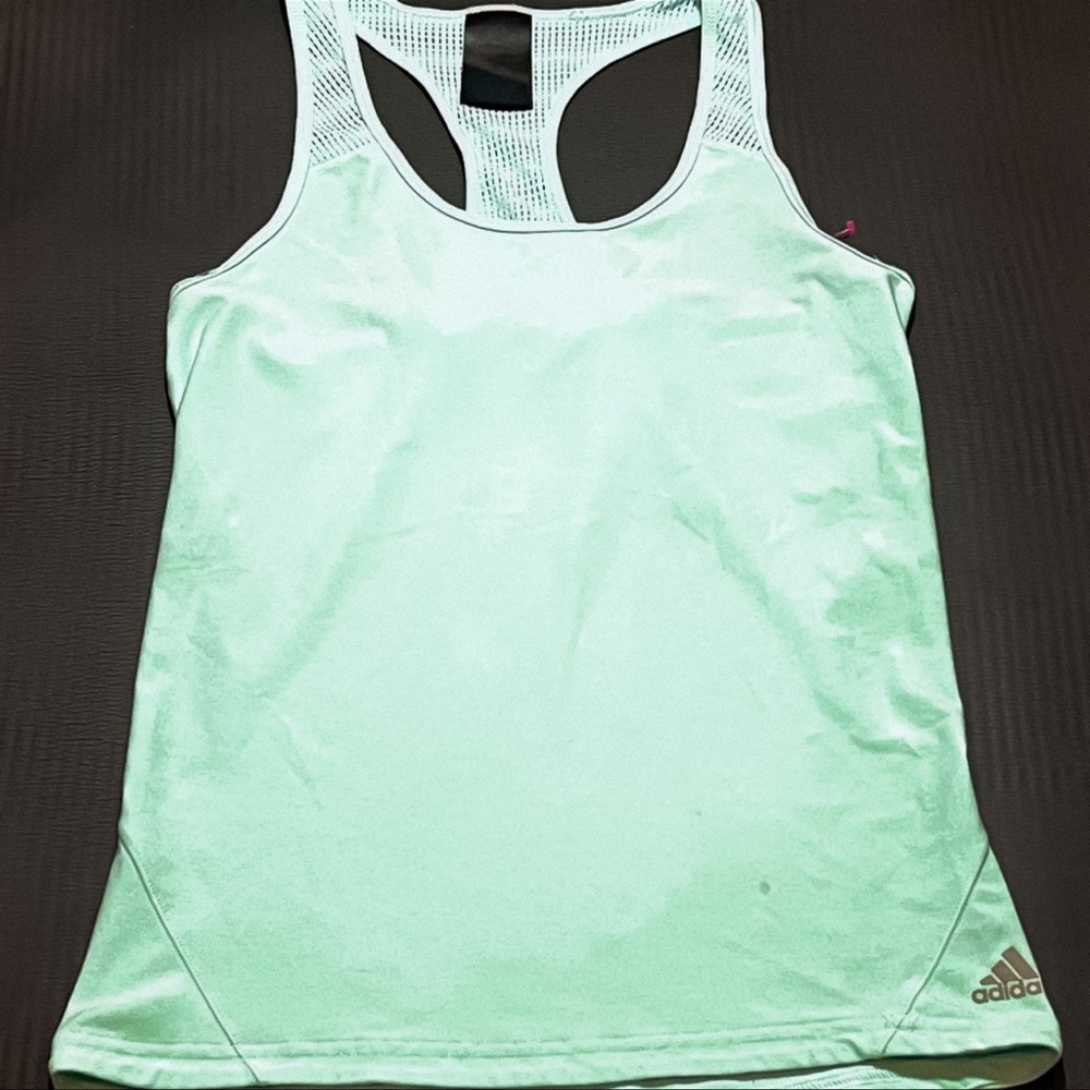 💋Turquoise adidas tank